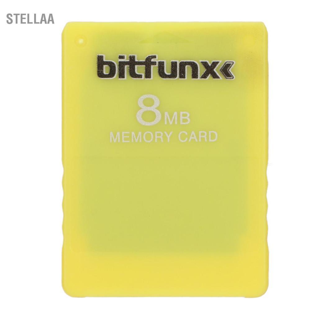 Stellaa Thẻ nhớ Stellaa 8 MB FMCB V1.966 McBoot Bộ lưu trữ dữ liệu ngoài cho tất cả các máy chơi game Chơi game di động cắm và chạy tốc độ cao (Màu vàng)
