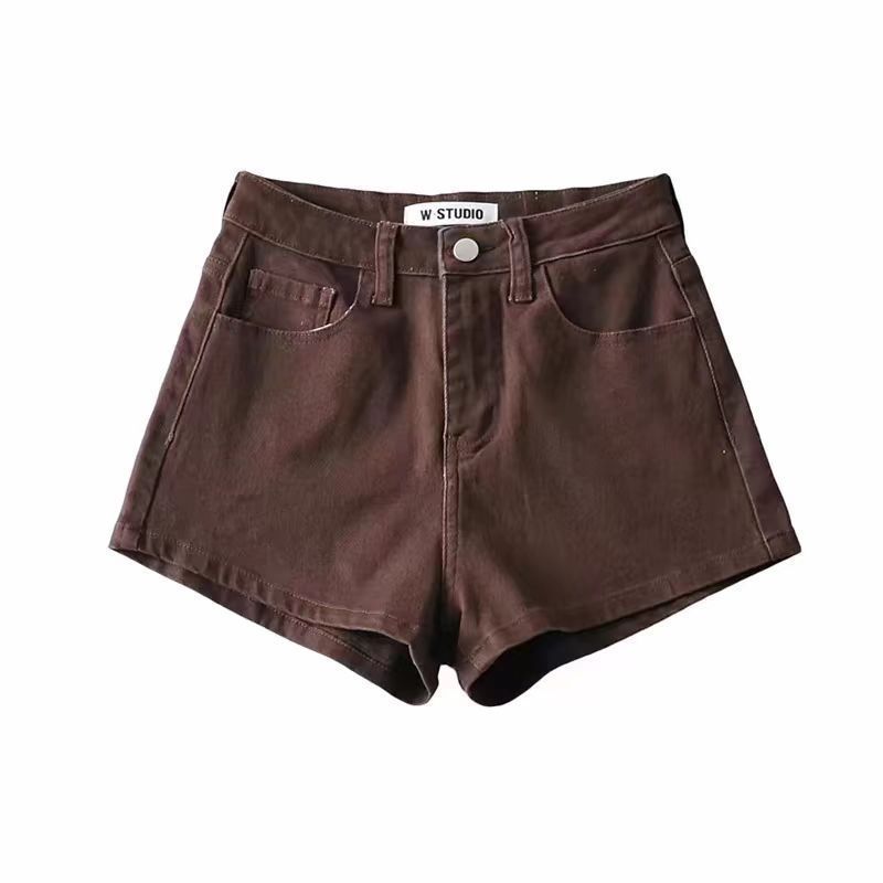 Quần Short Denim Co Giãn Cao Cấp Skinny Hip Lift - Phong Cách Hàn Quốc