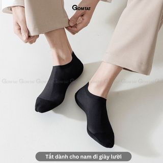 [FLASHSALE] Tất nam mang giày lười tàng hình GOMTAT, vớ lười có mặt lưới thoáng khí, chất liệu cotton - HAILUOI-PO-3019