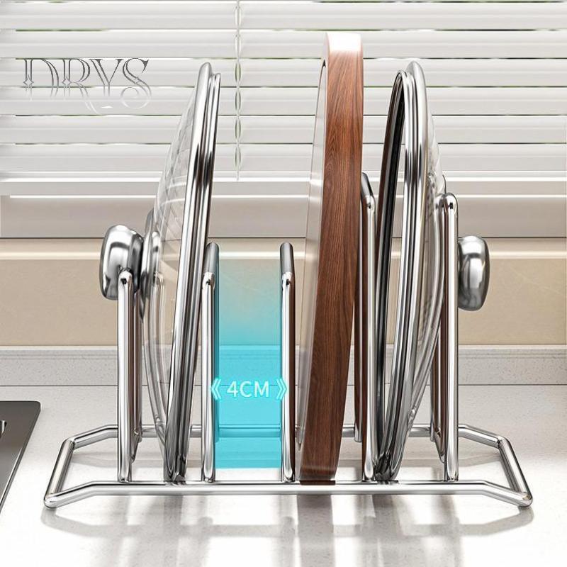 (TFT) Thớt Inox Ra Hộ Gia Đình Bảo Quản Nắp Nồi Ra Đồ Dùng Nhà Bếp Lưu Trữ Ra MỚI