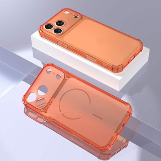 Túi khí bốn góc 2.0mm khuếch đại tức thì cửa sổ iPhone 17 Promax Matte Phone Case IP16 / 15 / Peach Pink 14 / 13 / 12 Soft 11