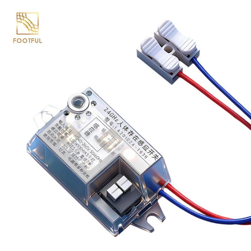 Công tắc chuyển động phát hiện sự hiện diện của con người 100W, các bộ phận sửa chữa đa chức năng cho lối vào 40-265V