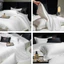 Bộ vỏ chăn ga gối Tencel 4 món Memminbedding Luxury viền ren tinh tế mà thanh lịch, sang trọng
