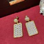 Zircon Phong Cách Mới Nhẹ Sang Trọng Tua Rua Bông Tai Dài Thanh Lịch