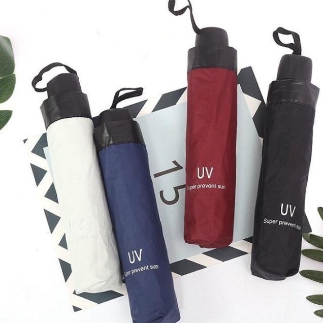 Ô Gấp Gọn Chống Tia UV Dễ Mang Theo, Che Nắng Che Mưa Hiệu Quả [ màu ngẫu nhiên]