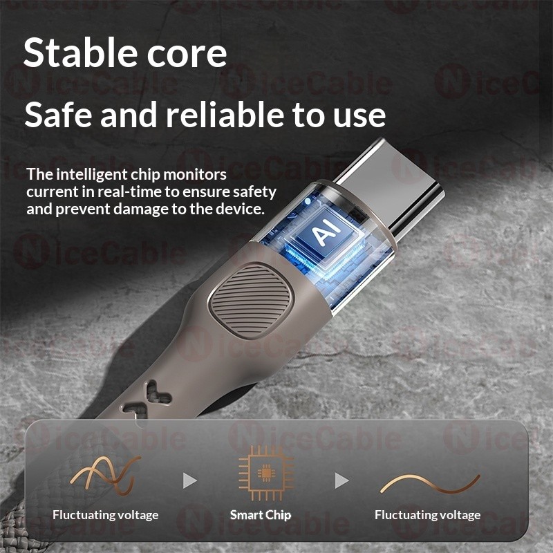 Dây sạc điện thoại di động USB sang Type C 100W Cáp chống treo bện Nylon 6A Cáp dữ liệu sạc nhanh cho ios / Android