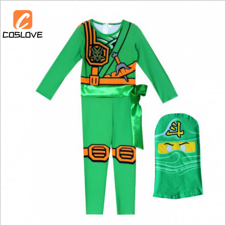 Anime Phim LEGO Ninjago Cosplay Quần Áo Trọn Bộ Trang Phục Trang Phục Cho Trẻ Em Áo liền quần Tiệc Gia Đình Cosplay Đồng Phục