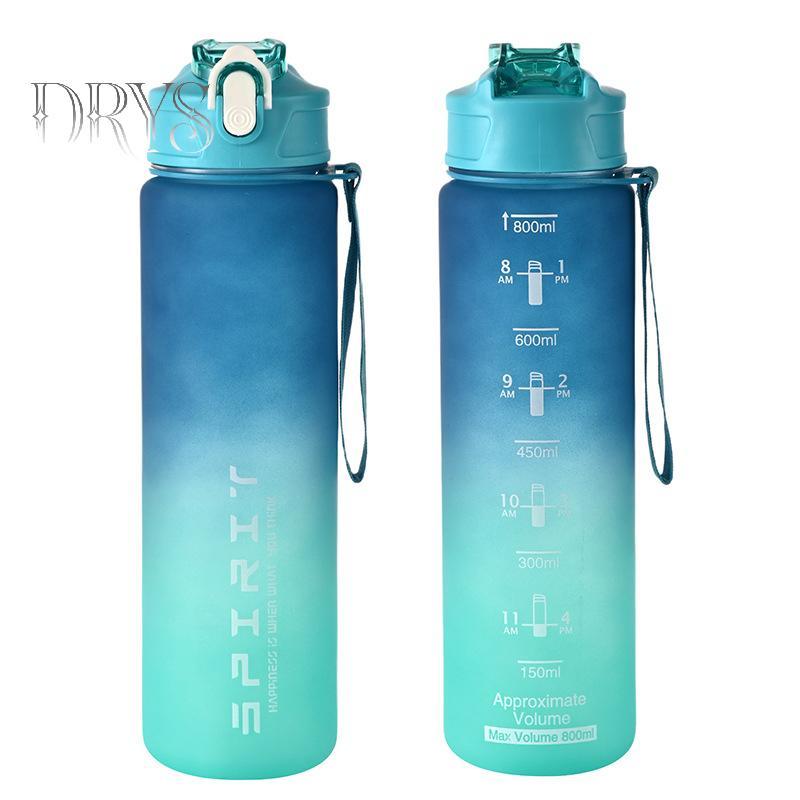 Bình Nước Thể Thao 800ml/28oz Chống Rò Rỉ, Nhiều Màu Sắc - Phù Hợp Cho Du Lịch và Tập Gym