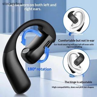 [Hộp lưu trữ] Tai nghe không dây Móc tai Tai nghe Chống nước HD Gọi Mic HiFi Stereo Âm thanh vòm Giảm tiếng ồn Headse Đẹp