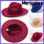 MERIGGIARE Fedora Mũ Vintage Nam Nữ Rộng Vành Đầm Khiêu Vũ Tiệc Biểu Diễn Sân Khấu Panama