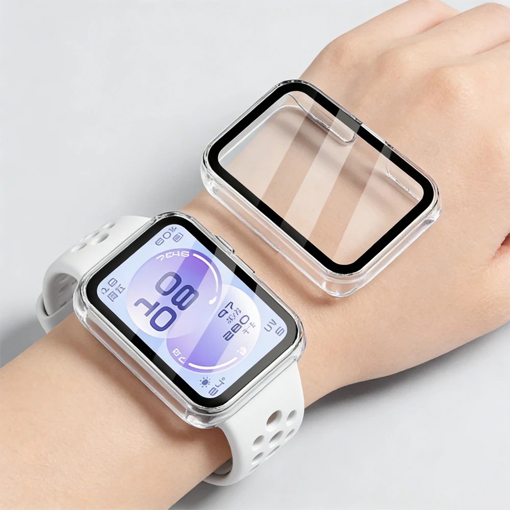 Ốp Lưng Cho Huawei Band 11 11Pro 10 9 8 Bảo Vệ Màn Hình Toàn Diện Cứng PC Ốp Lưng Kính Cường Lực Vỏ Đồng Hồ Bảo Vệ