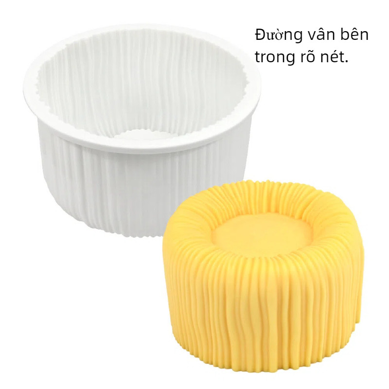 Khuôn Làm Bánh Mousse Charlotte-Silicon Thực Phẩm Cao Cấp, Kết Cấu Cuộn Dây Chịu Nhiệt, Tái Sử Dụng