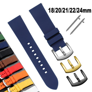 18 / 19 / 20 / 21 / 22 / 24mm Dây đeo đồng hồ silicon chống nước đầy màu sắc cho SEIKO Diver Lặn phát hành nhanh Dây đồng hồ thông minh bằng cao su dành cho nam nữ Vòng đeo tay thể thao