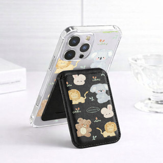 Ví chống sốc họa tiết gấu và sư tử Thích hợp cho iPhone 11 12promax 12 13 14 15 pro max Ốp điện thoại 14promax 15pro 16 Pro max 17 17air 17promax Vỏ