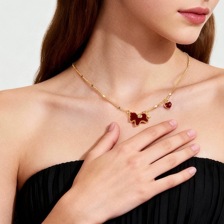Vòng cổ mặt dây chuyền hình trái tim thời trang