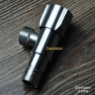 Van góc 304 Máy nước nóng bằng thép không gỉ Van tam giác 4 điểm Van chặn nước nóng lạnh Một trong hai ra Phòng tắm dày Van vệ sinh
