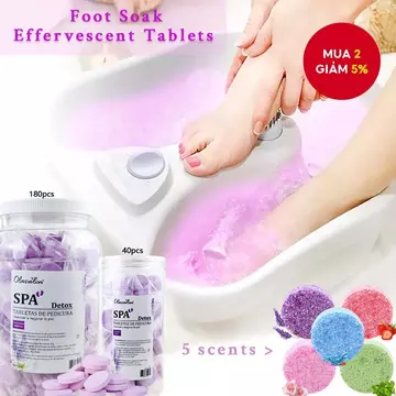 Viên sủi ngâm chân, muối tắm tinh dầu, viên ngâm chân, muối nổ, muối rửa chân