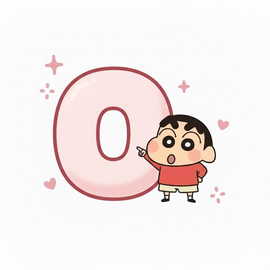 6 SHIN móc khoá chữ cái Shin Chan hồng hào dễ thương đáng yêu, bộ chữ