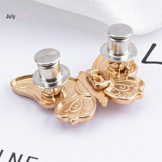 JULYHOT 1 Cặp Eo Bule Cho Nữ Váy Quần Jean Có Thể Điều Chỉnh Eo Kẹp Nút Thắt Lưng Chân Kim Loại Phụ Kiện Quần Áo Massivedeals
