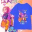 Dành Cho Bé, 8 Màu, Thích Hợp 1-11 Tuổi, Áo Thun, Huntrix Kẻ Săn Quỷ, Ngoại Cỡ