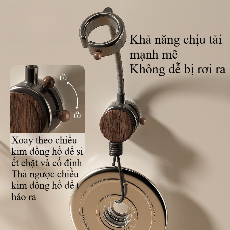 360° Cốc Hút Xoay Giá Đỡ Máy Sấy Tóc Có Dây Cuộn Dây Không Đục Lỗ Đa Năng - Giải Pháp Rảnh Tay Hoàn Hảo Cho Phòng Tắm