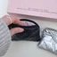 Ví Quilted OLVIDO, Chất liệu Cotton Thiết kế nơ Túi lưu trữ Mini, Chống bụi 2 lớp Kích thước di động Túi đựng thẻ dây kéo nhỏ Tai nghe Bluetooth