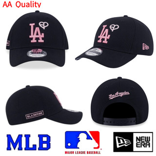 Mũ bóng chày MLB New / Era Dodgers thêu đen và vàng