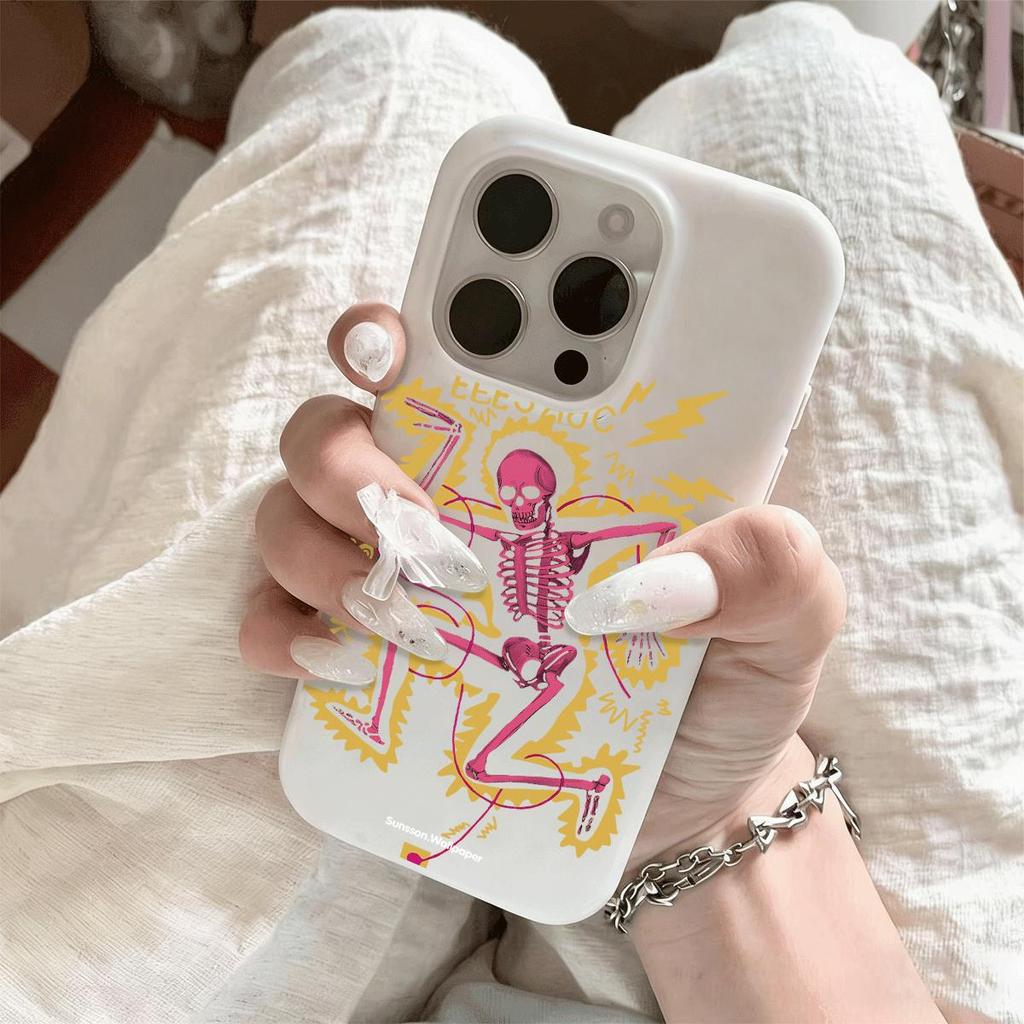 Mô hình lạ cho trường hợp điện thoại 17 16pro iPhone 15 Jelly Case 14 13pro11 Bề mặt sáng