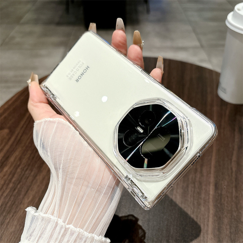 Micro-matte Feel Spring Bản Lề Case Funda Cho Honor Magic V5 V 5 Vỏ Phim Bảo Vệ Kính