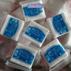 Bông tăm ngoáy tai cho người lớn gói 100 que, tăm bông ngoáy taI Tú Phương