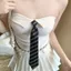 Áo cổ PYCOU Muỗng, Chi tiết dây buộc Áo ống đệm tích hợp, Spice Girl Màu trơn Phong cách ngọt ngào Áo Vest gợi cảm mặc theo mùa