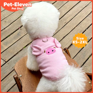Quần áo cho chó Quần áo cho mèo Đi chơi Lực kéo hoạt hình Lợn con Gấu nhỏ Áo vest thú cưng Áo vest cho chó Mèo / Chó nhỏ Teddy Bichon Pomeranian Sách nhỏ màu đỏ