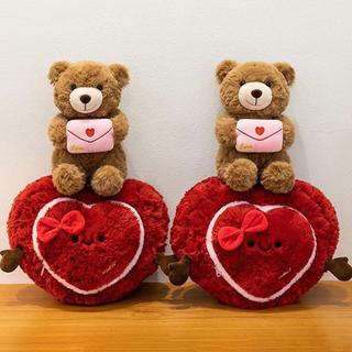 Gấu Sang Trọng Đồ Chơi Dễ Thương Có Hộp Trái Tim Đồ Chơi Gấu Ngộ nghĩnh Thú Nhồi Bông Cho Bé Gái Vợ Tuổi Teen Mẹ