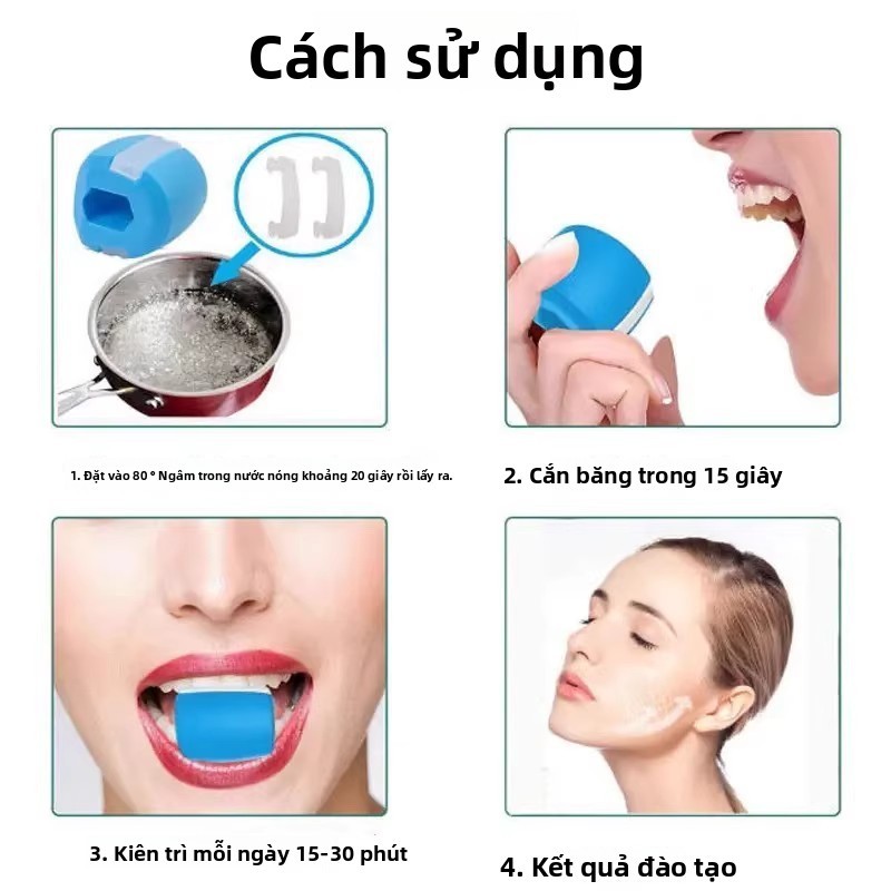 Thiết bị tập luyện Shimo Line Cải thiện vết cắn mặt Giảm da Chỉnh sửa Định hình Nhai Bóng cải thiện làm mịn da mặt Q0IQ