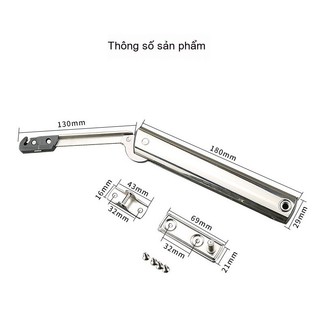 Tay nâng hạ mini cho tủ treo tường tủ âm Tay nâng hạ / Tay đẩy,Thủy Lực Mềm (Có Đệm),Cho cánh lật (tủ, bàn)