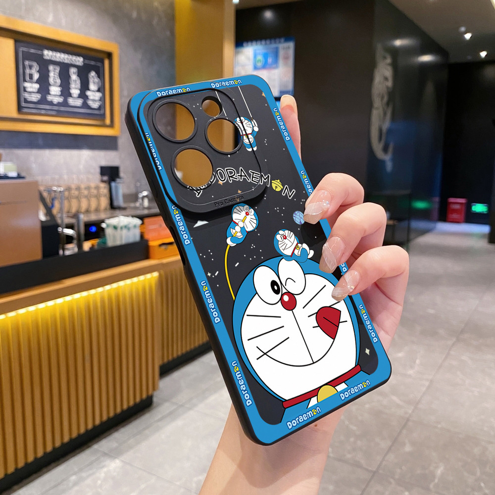 Tương thích với Infinix Hot 60 Pro 50i 40i 40 Pro Note 12 G96 12i 30i Smart 10 8 9 Smile Doremon Vỏ bảo vệ ống kính