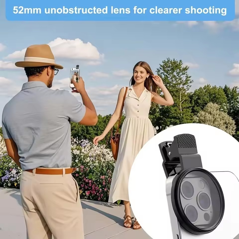 Bộ lọc phân cực ống kính chụp ảnh di động Clip-on Bộ lọc phân cực HD chống phản chiếu cho máy ảnh điện thoại