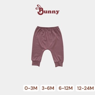 (0-24M) Combo 3 quần đáp đáy măc tã Bunnybaby chất thun lụa mềm siêu co giãn.