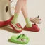 Dép Sandal Apple Cha Mẹ-Con Chính Hãng Phong Cách Mới Dép Thời Trang Dễ Thương Mùa Xuân Mùa Hè Mùa Hè Đế Dày Mặc Ngoài Trời Dép Lật