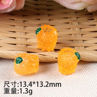 Set 12 Sticker/ Charm gắn dép trái cây dạ quang phát sáng