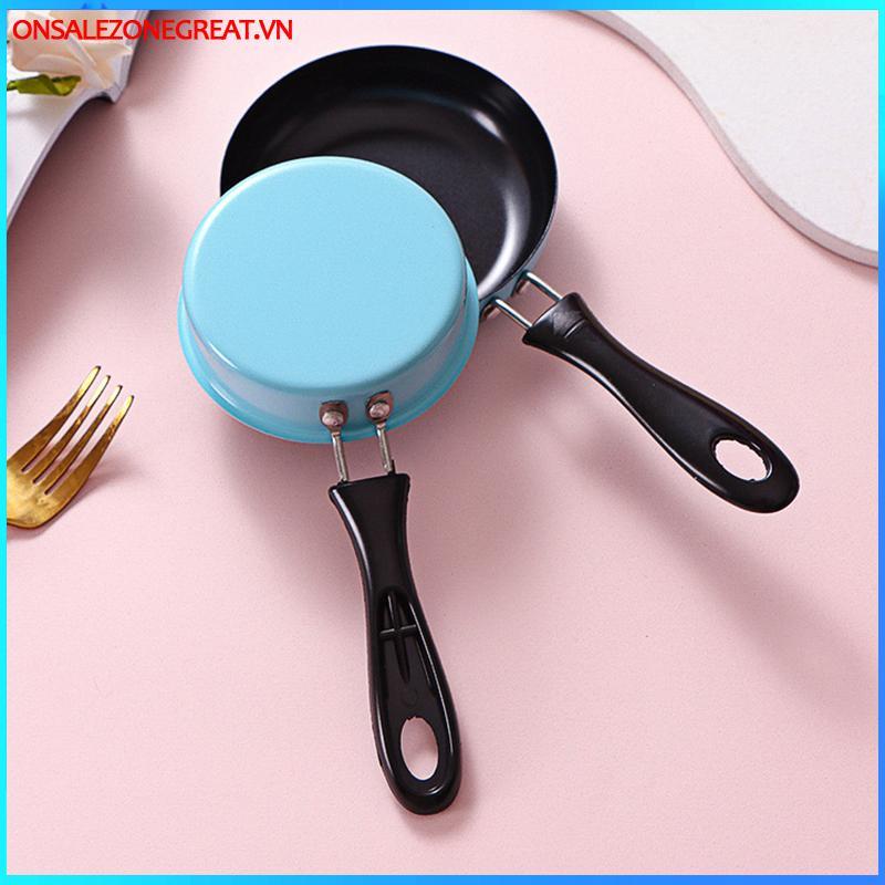 Ons Chảo Chiên Mini Inox Ngăn Ngừa Sti Nồi Cảm Ứng Tròn Bữa Sáng Chiên Nhỏ Chảo Trứng Có Tay Cầm Dài Tiện Ích Nhà Bếp Tại