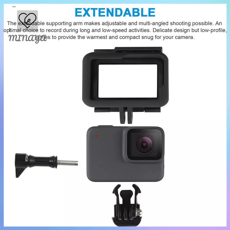 [MINAYA] Ốp Khung Bảo Vệ Cho GoPro Hero 7 6 5 Bla Camera Hành Động Vỏ Máy Quay Vỏ Gắn Phụ Kiện Máy Ảnh VN