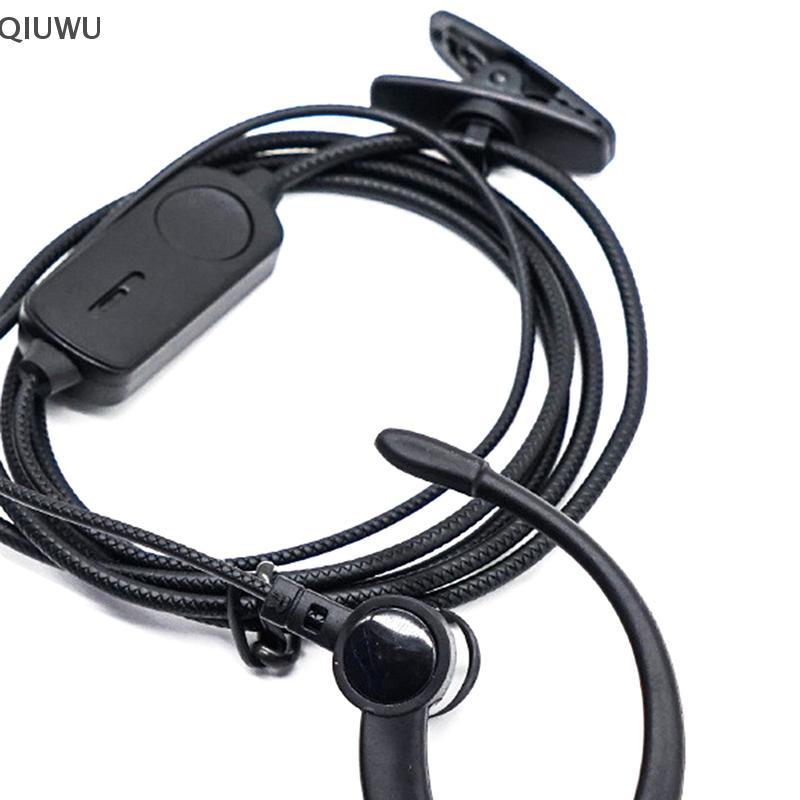Tai nghe QIUWU EarHook cho BF760 BF996 Walkie Talkie Walkie Talkie Tai nghe Mic K-Plug Tai nghe vô tuyến Ham hai chiều có dây.