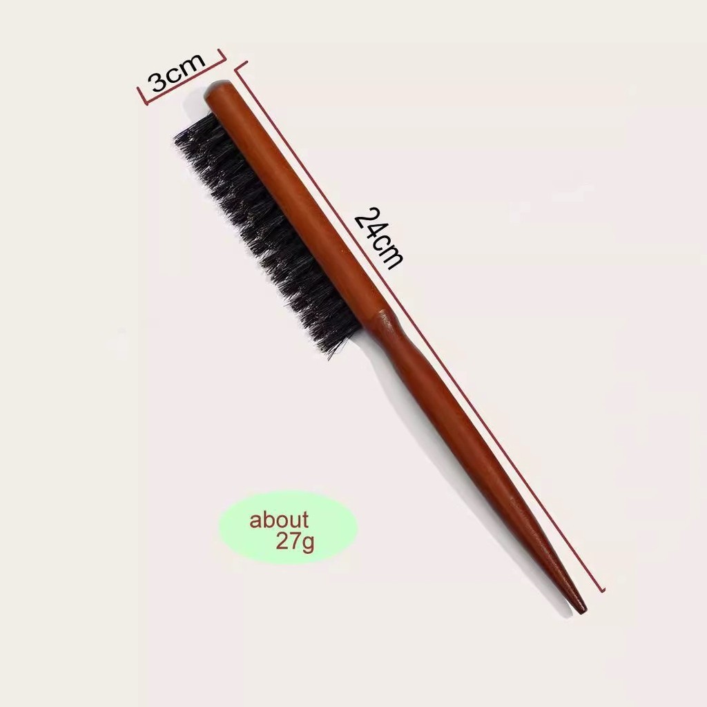 【COD】Lược gỗ chuyên dụng để chải mịn và bóng tóc - Thiết kế phù hợp cho việc làm sạch tóc cổ, râu và chăm sóc da đầu.