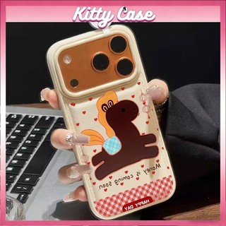 Ốp lưng iPhone 11/12/13/XR/14/15/16/17/7/XR Pro Max Plus cấu trúc khí nang họa tiết hình ảnh mèo hoạt hình quanh viền