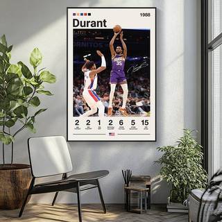 NBA Ngôi Sao Bóng Rổ Canvas Poster Không Khung Nghệ Thuật Treo Tường Kobe James Curry Irving Cứng Trang Trí