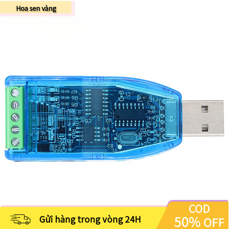 【COD】Bộ chuyển đổi USB to RS485, hỗ trợ truyền dữ liệu khoảng cách xa, chống nhiễu cho môi trường phức tạp.