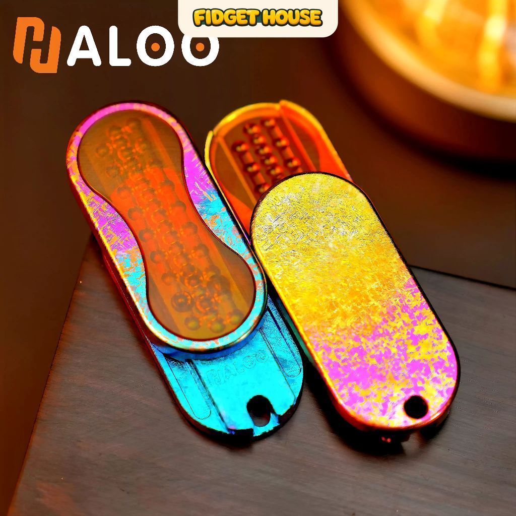 Fidget Slider- Thẻ đẩy Tinh Thể Titan Haloo Player - Thẻ Đẩy EDC