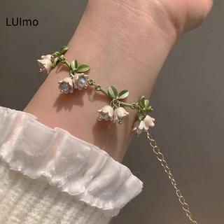 Vòng Tay Ngọc TraiLUImo - Thiết Kế Pháp Mori Lily of the Valley | Bộ Sưu Tập Rừng