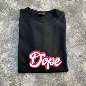 cotton unisex áo thun cổ tròn DOPE graphic thiết kế